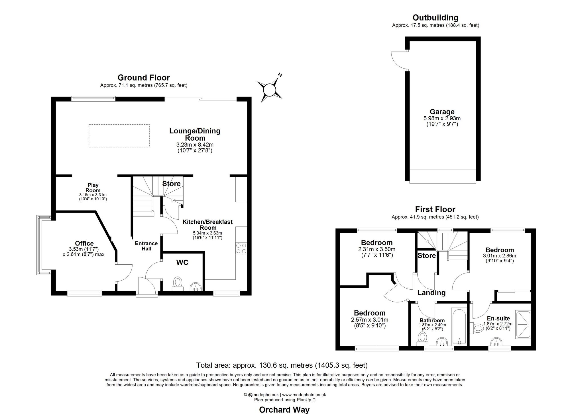 1 Orchard Way, Chelmsford floorplan
