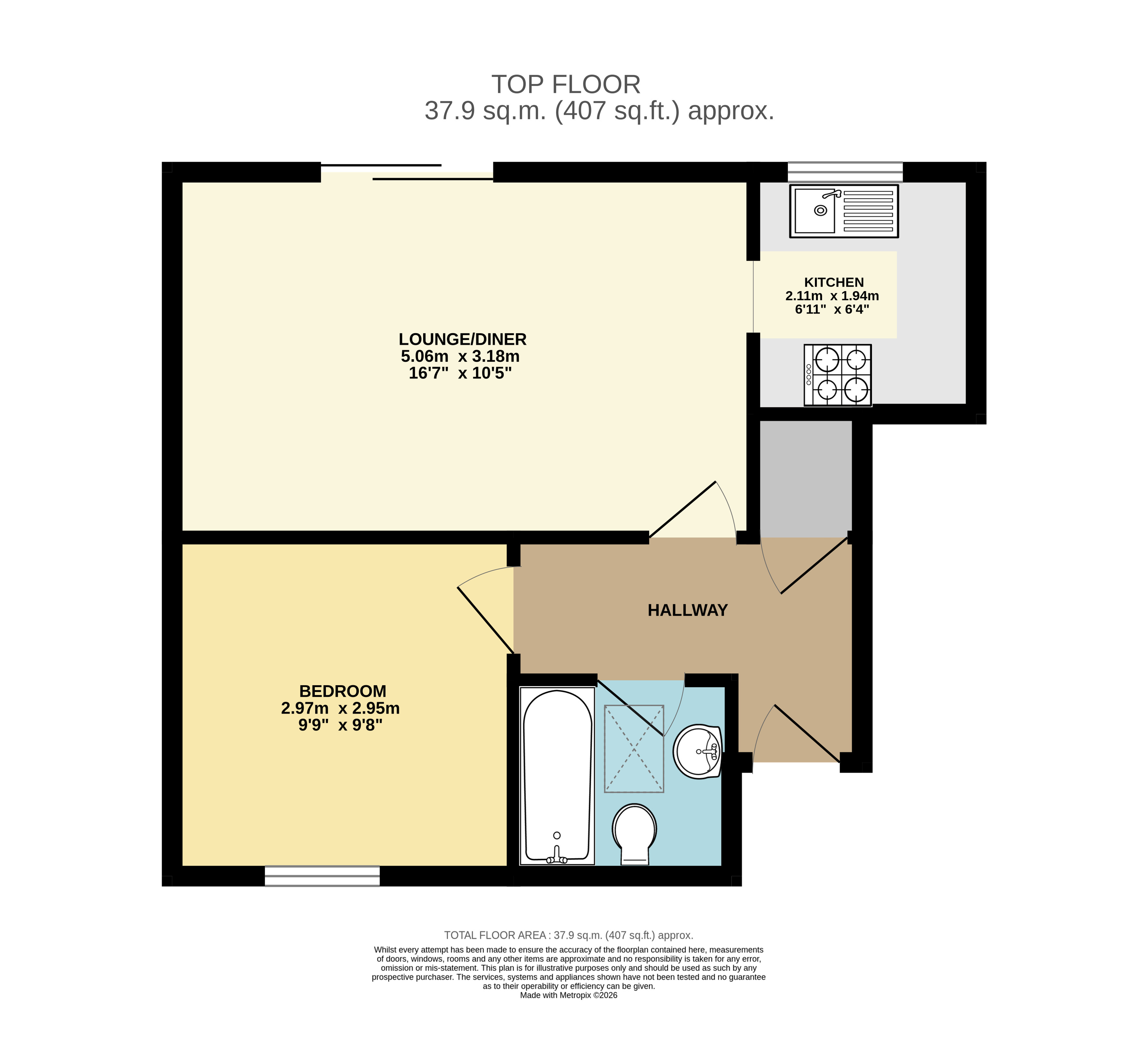 8, York Court, Bassett Road, Bedfordshire floorplan