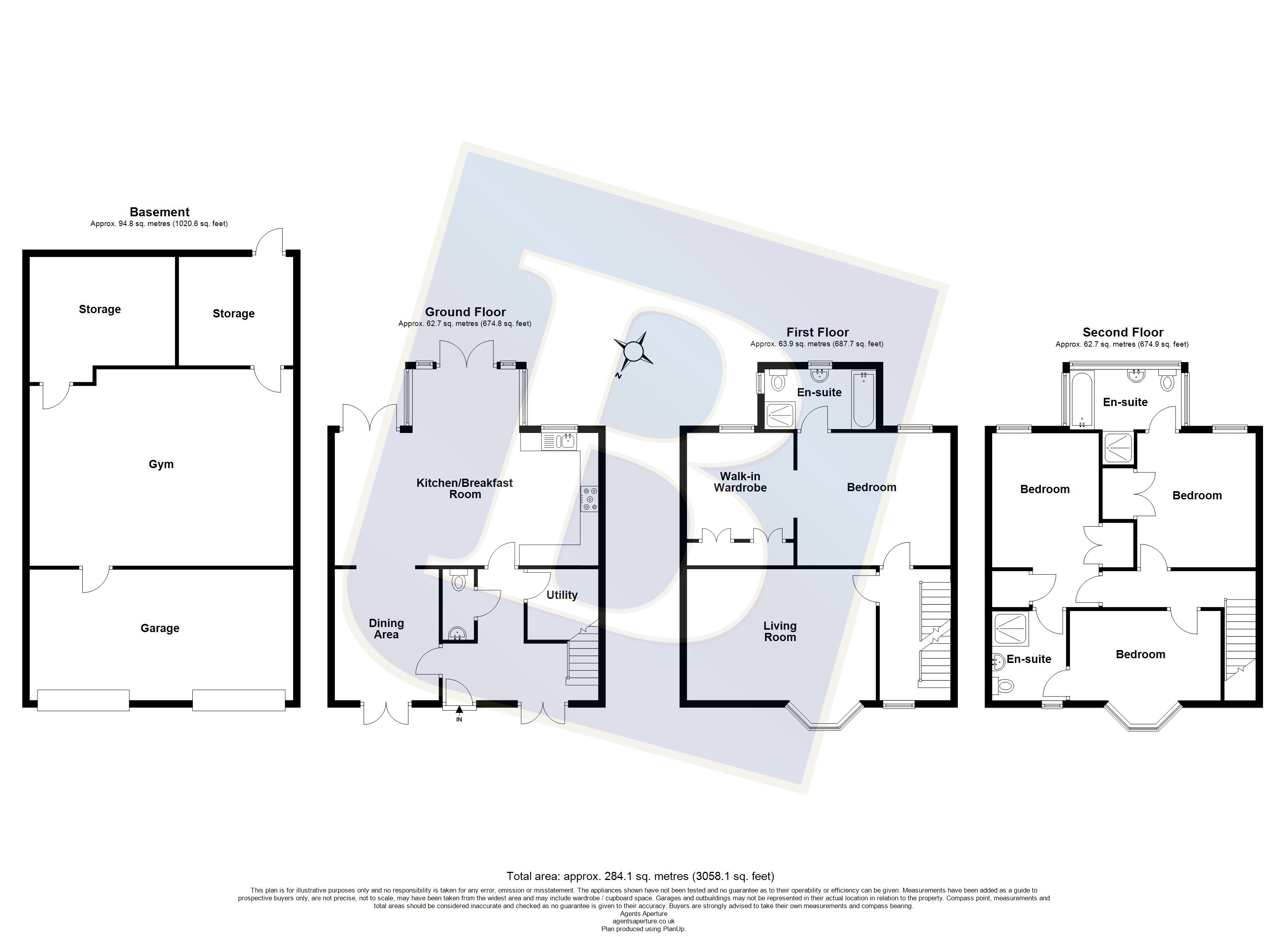 7, Vaughan Williams Way, Brentwood floorplan