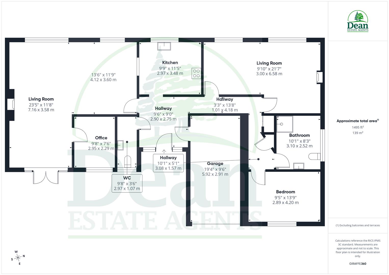 2, Dean View, Cinderford floorplan