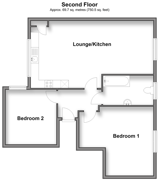 Henderson Road, Southsea floorplan