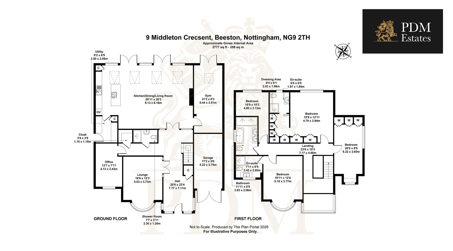 9, Middleton Crescent, Nottingham floorplan