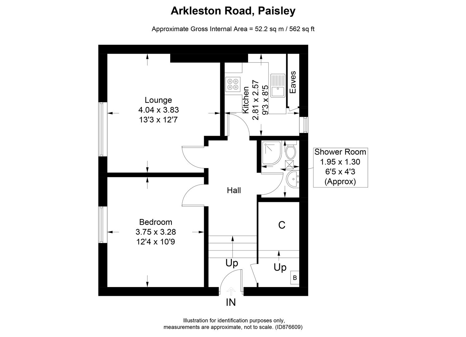 Arkleston Road, Paisley PA1, 1 bedroom flat for sale 61889161