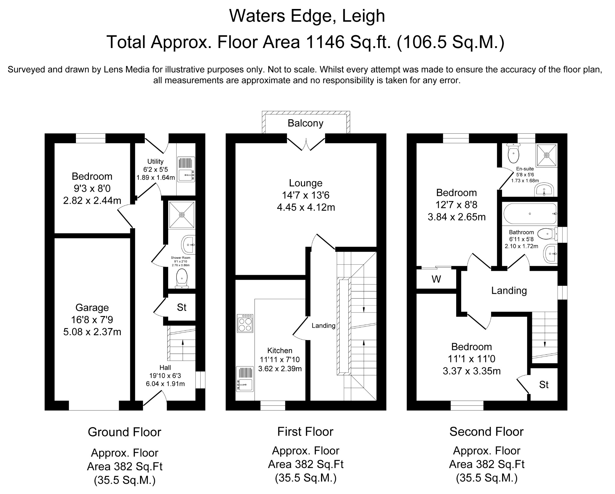 35 Wateredge Close, Leigh, Lancashire floorplan