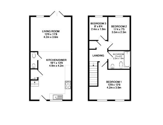 4 Cabot Court, Stanley Close, Taunton floorplan