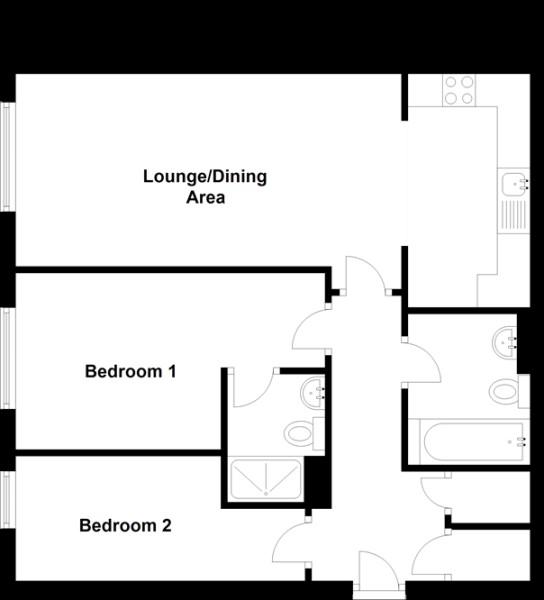 2 Bedrooms Flat to rent in North Road, Crawley RH10