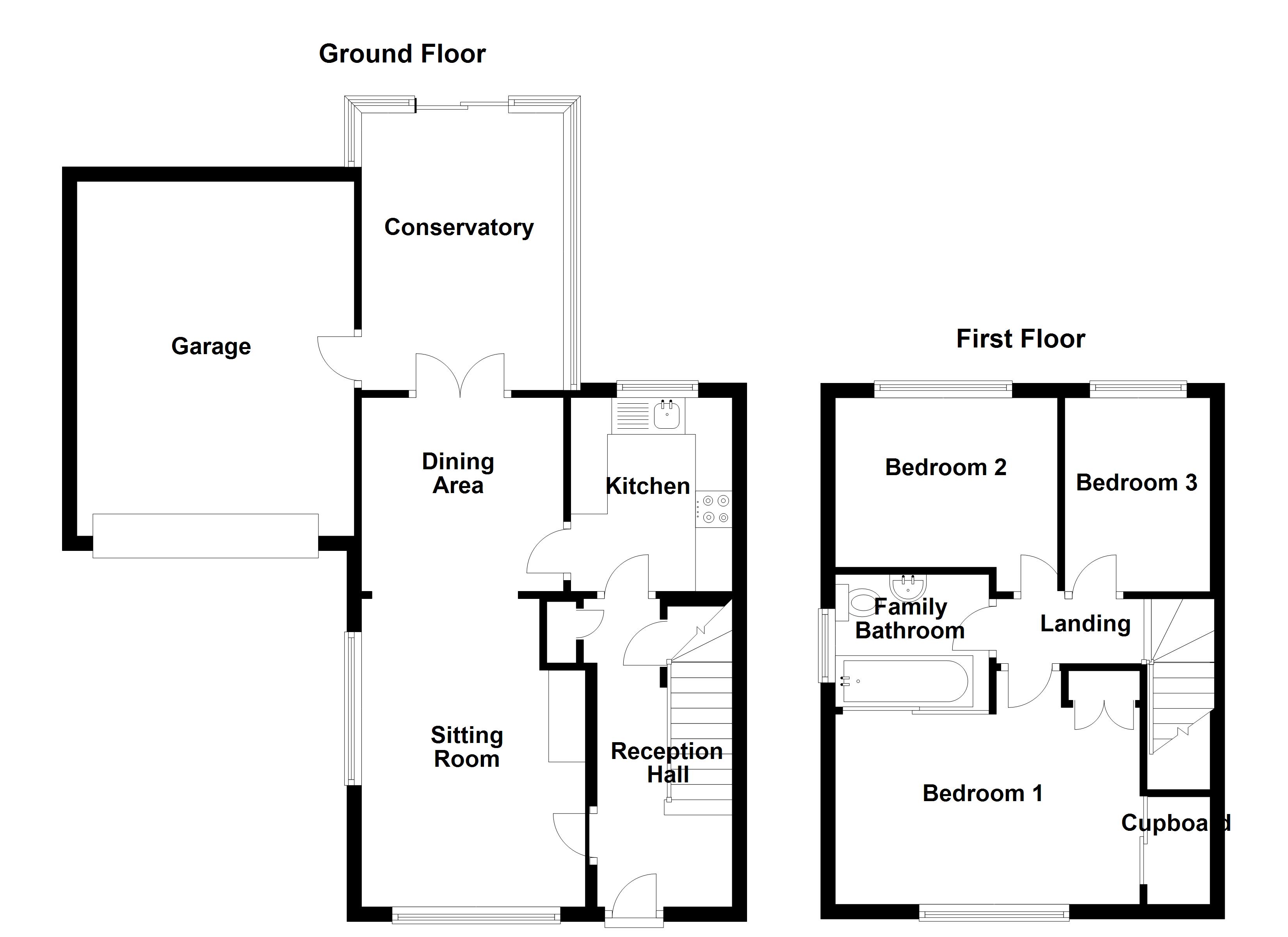 3 Bedrooms Semi-detached house for sale in The Grange, Lower Caldecote, Biggleswade SG18