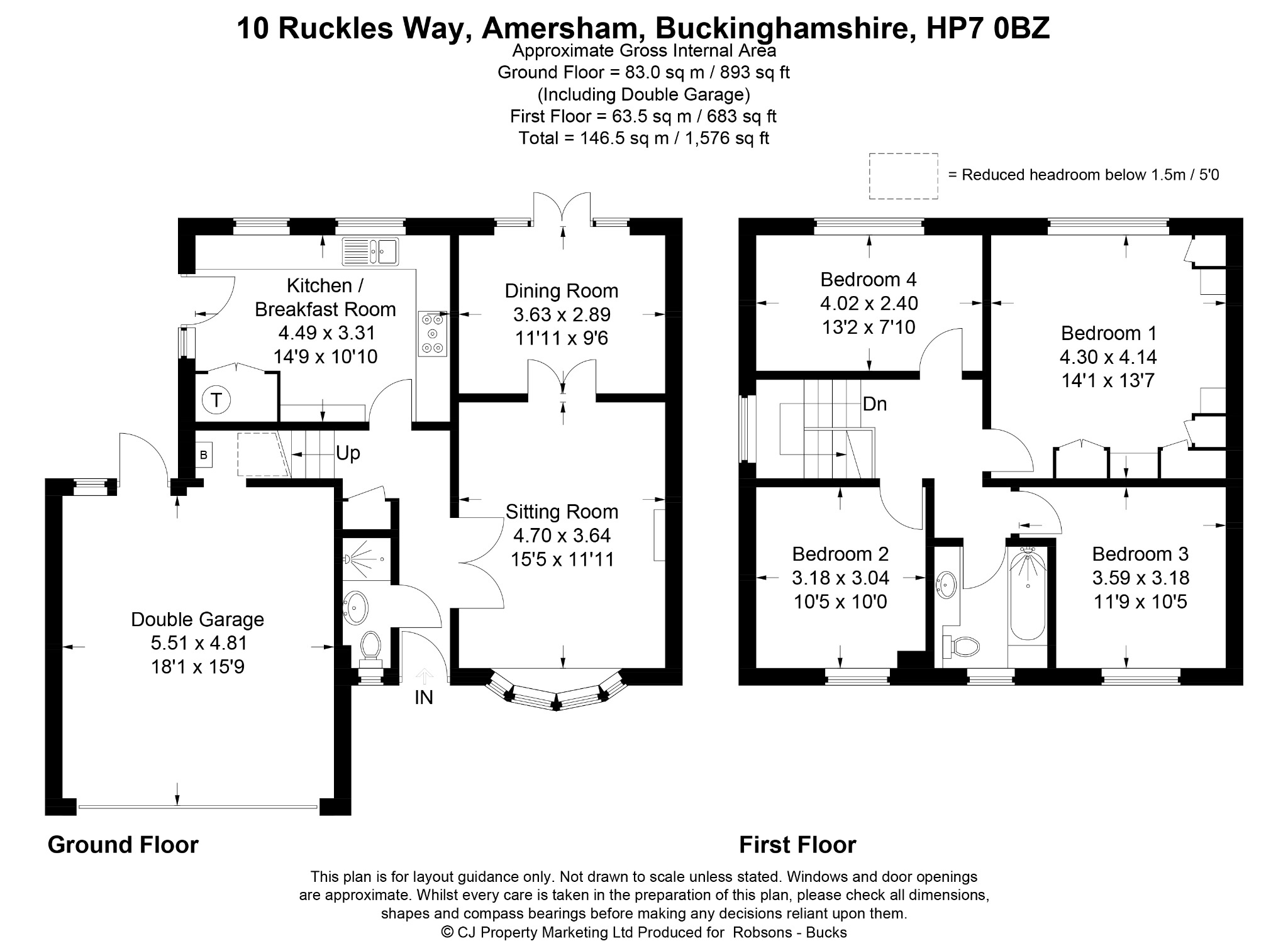 10 Ruckles Way, Amersham floorplan