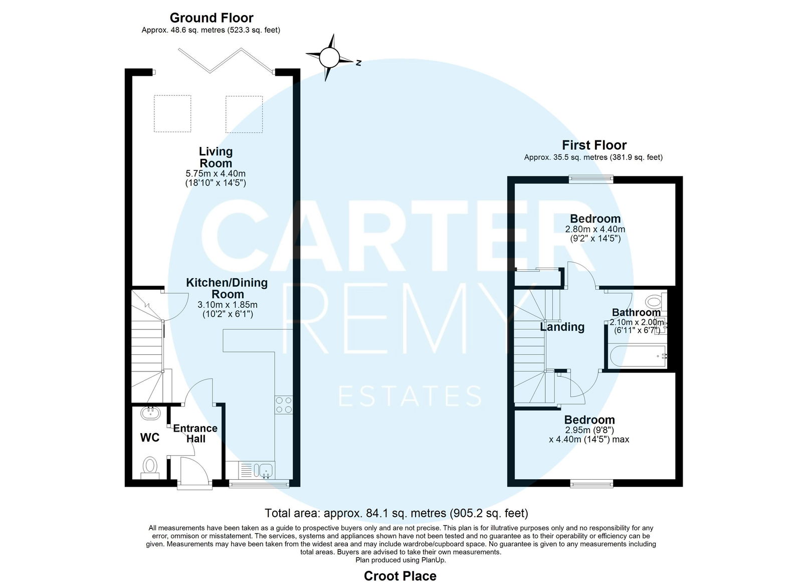 6, Croot Place, Wickford floorplan