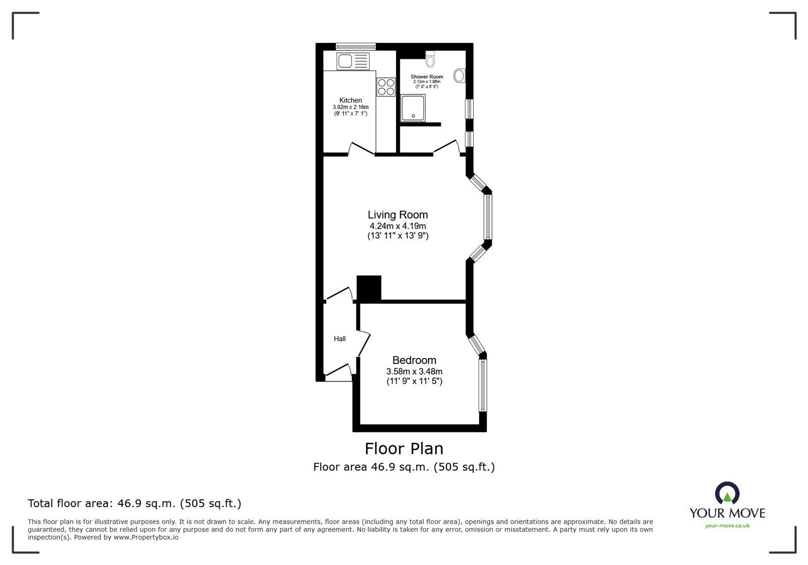 Flat 46, St. Pauls Court,, Congreve Road, Stoke On Trent floorplan