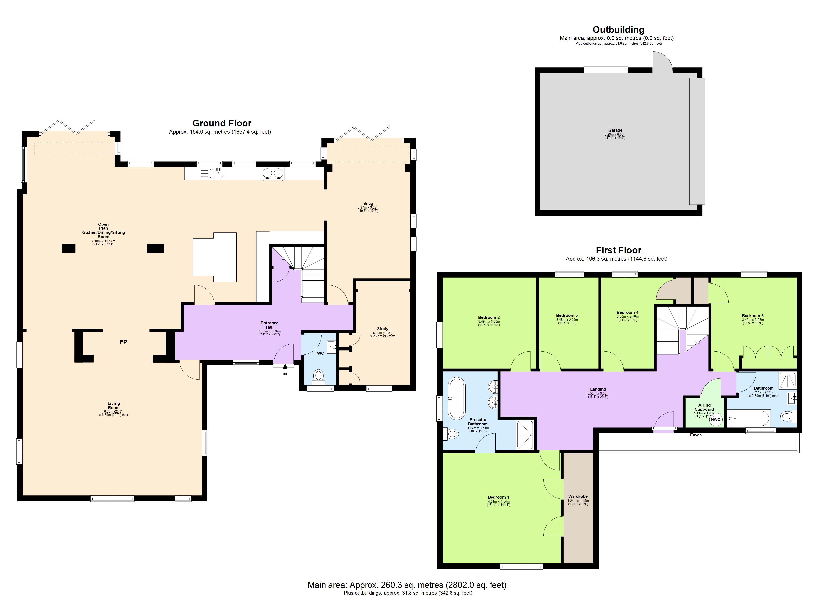 Orchard Cottage,, Totternhoe Road, Eaton Bray floorplan