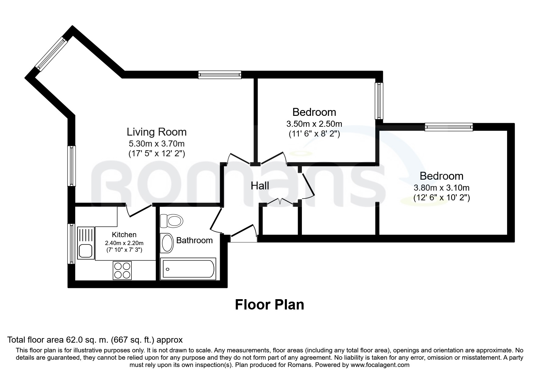 17, Ascot Court, Aldershot floorplan