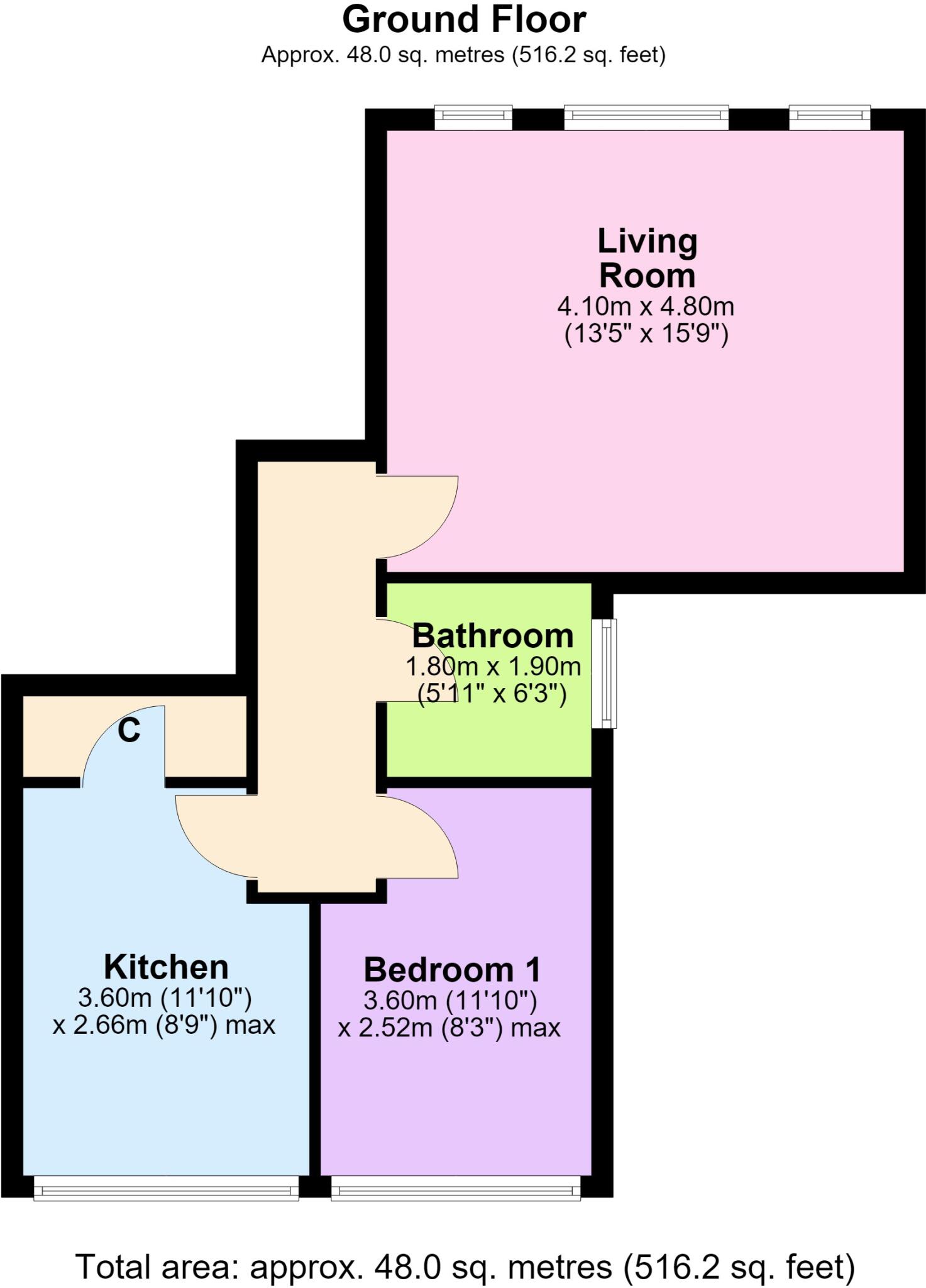 Flat 1 - 27, Talbot Street, Southport floorplan