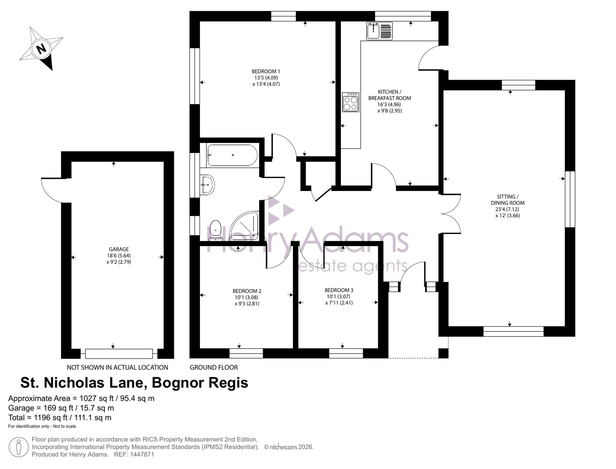 8 St. Nicholas Lane, Bognor Regis floorplan