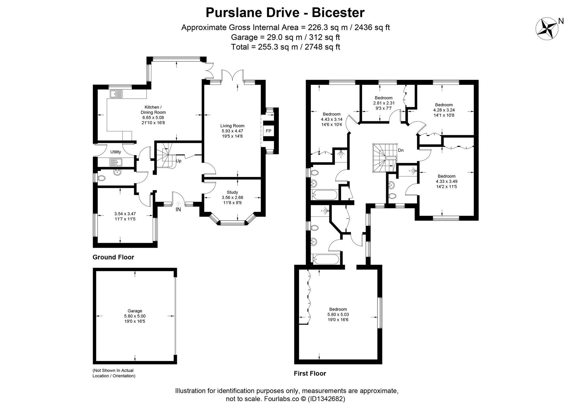 27 Purslane Drive, Bicester floorplan