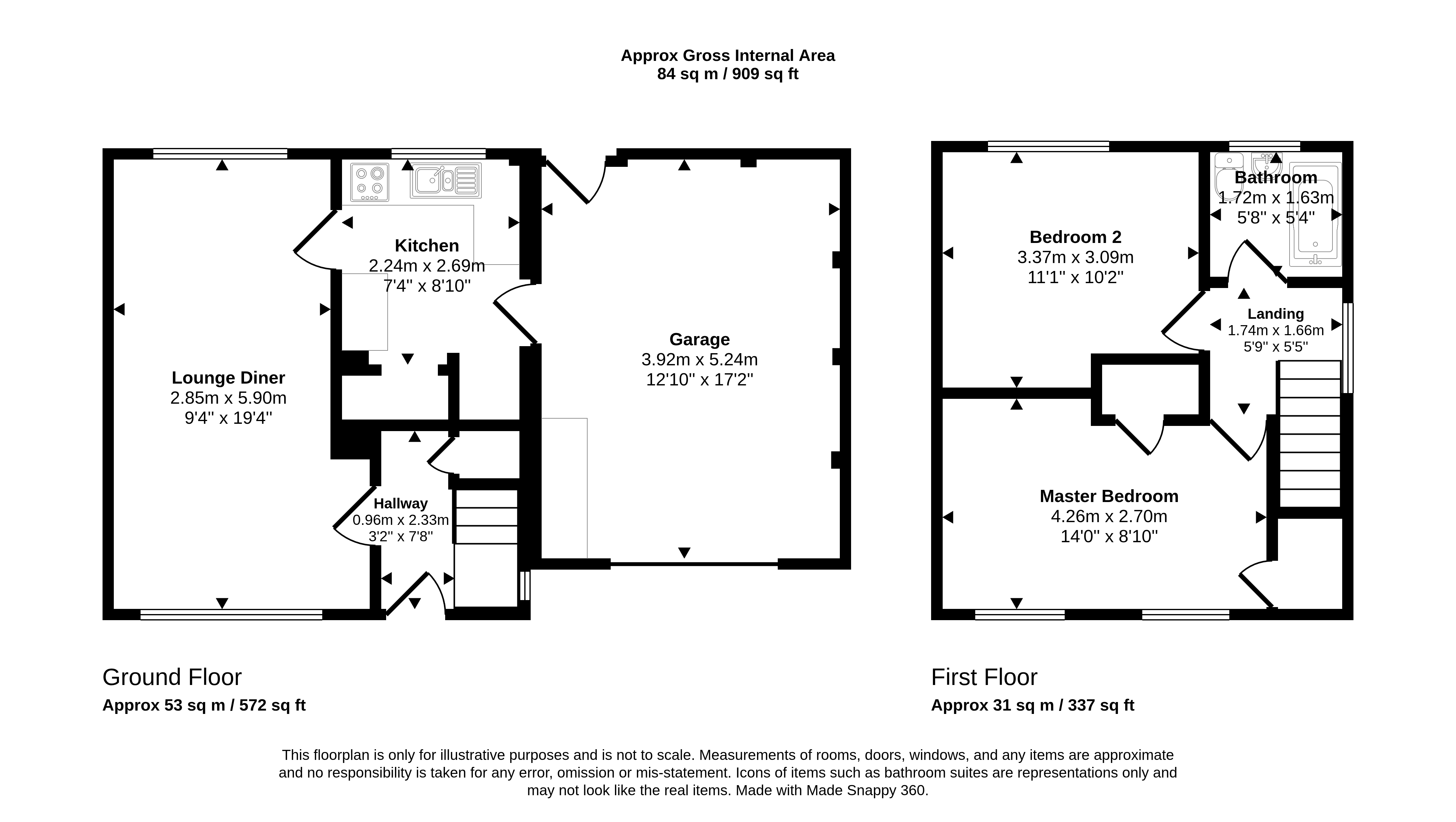 85, Perth Avenue, Jarrow floorplan