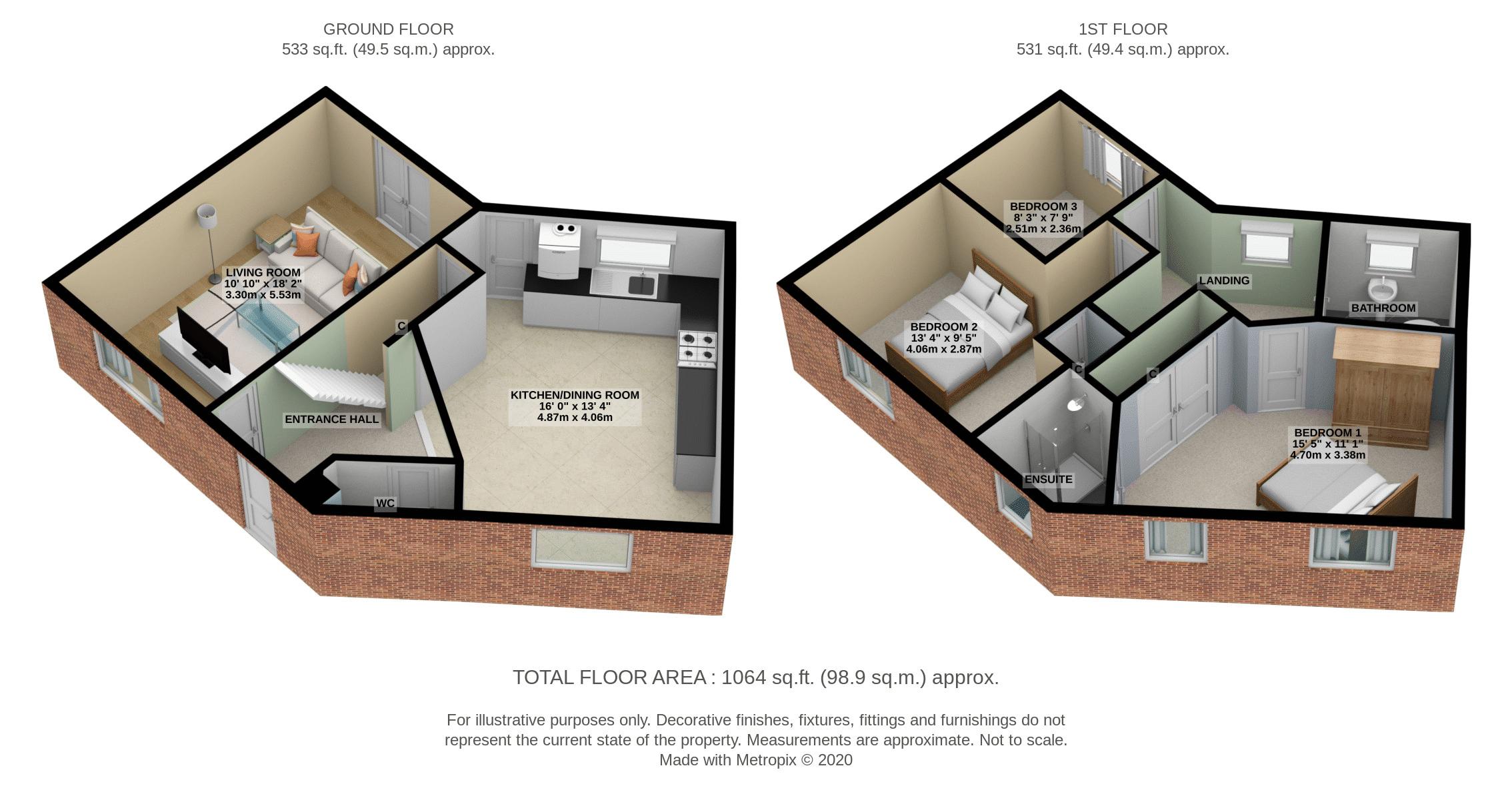 Morse Road, Norton Fitzwarren, Taunton TA2, 3 bedroom terraced house