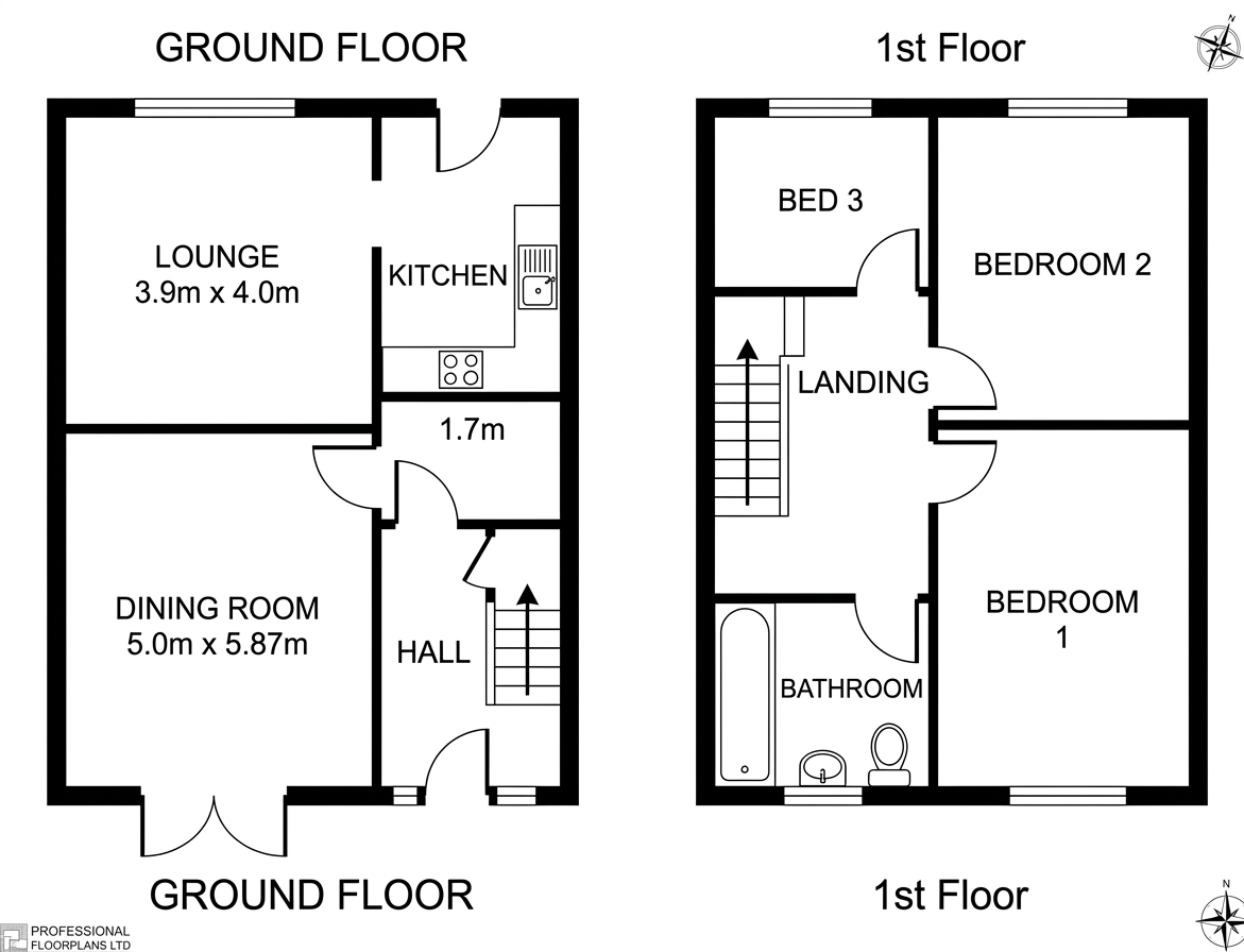 17, Charnley Close, Preston floorplan