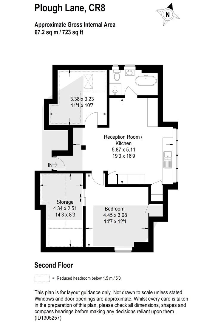 Flat 4, 37, Plough Lane, Purley floorplan