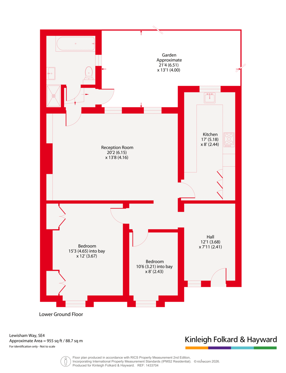 178A, Lewisham Way, London floorplan