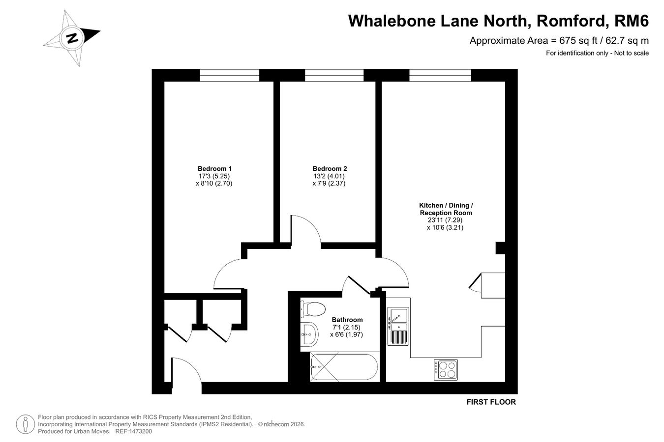 Flat Three, Elgin House, Romford floorplan
