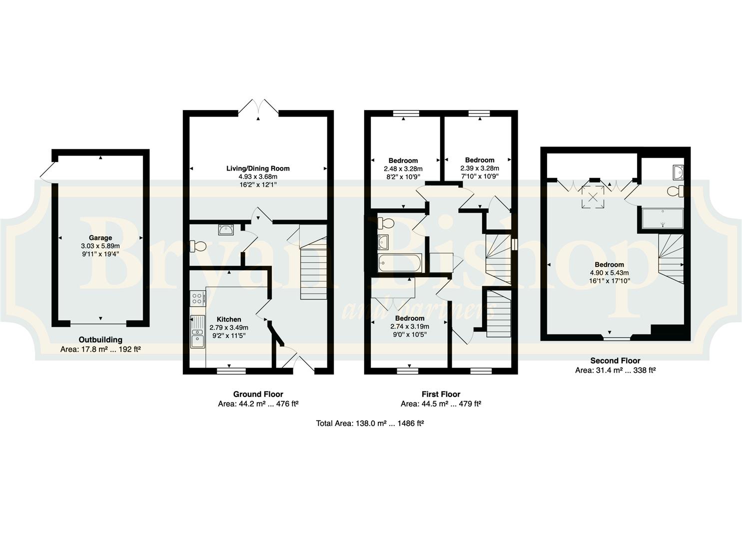 6, White Cross Drive, Knebworth floorplan