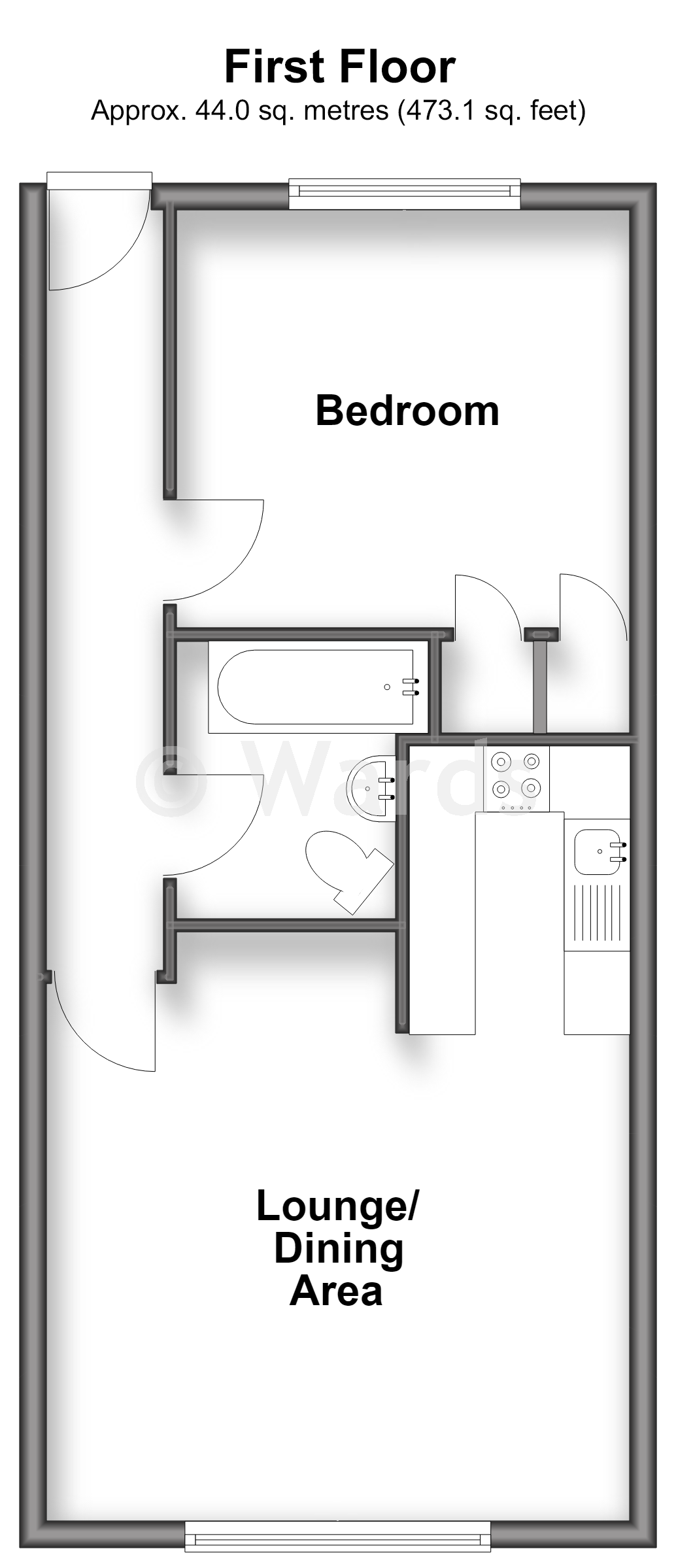 28A, Station Road, Crayford floorplan