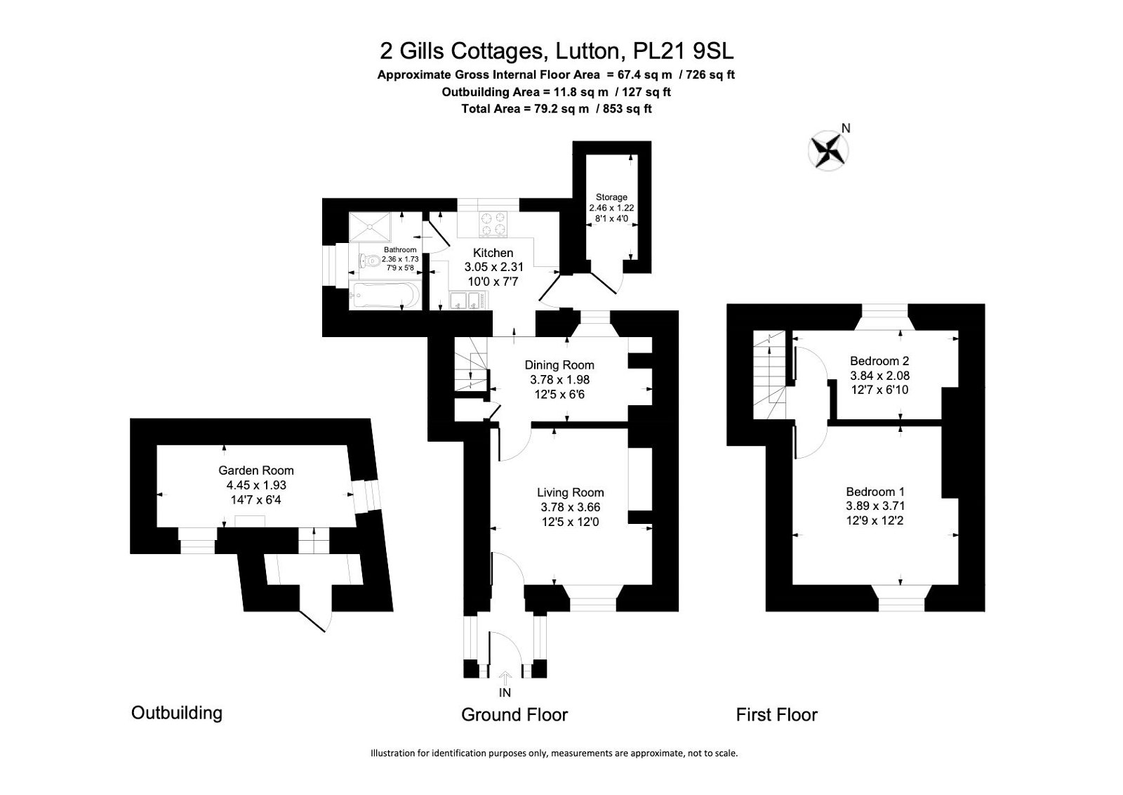 Pl21 Postcode Gills Cottages, Lutton PL21, 2 bedroom terraced house for sale ...