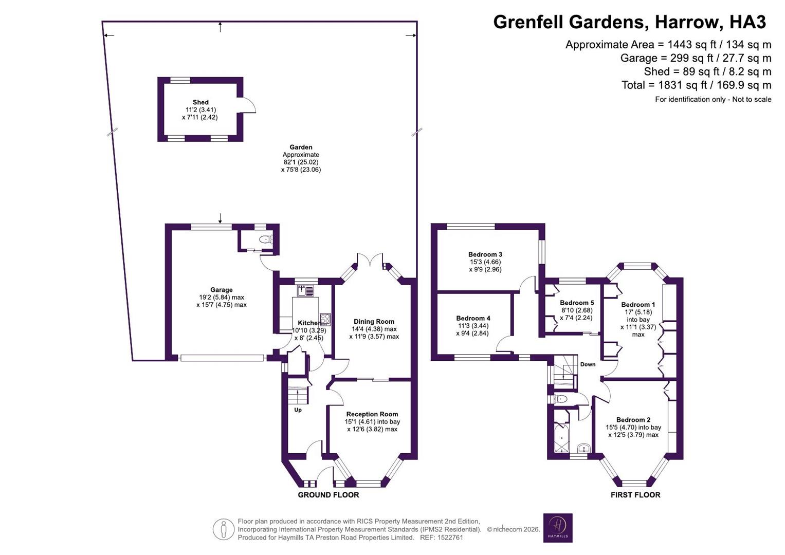 17, Grenfell Gardens, Harrow floorplan