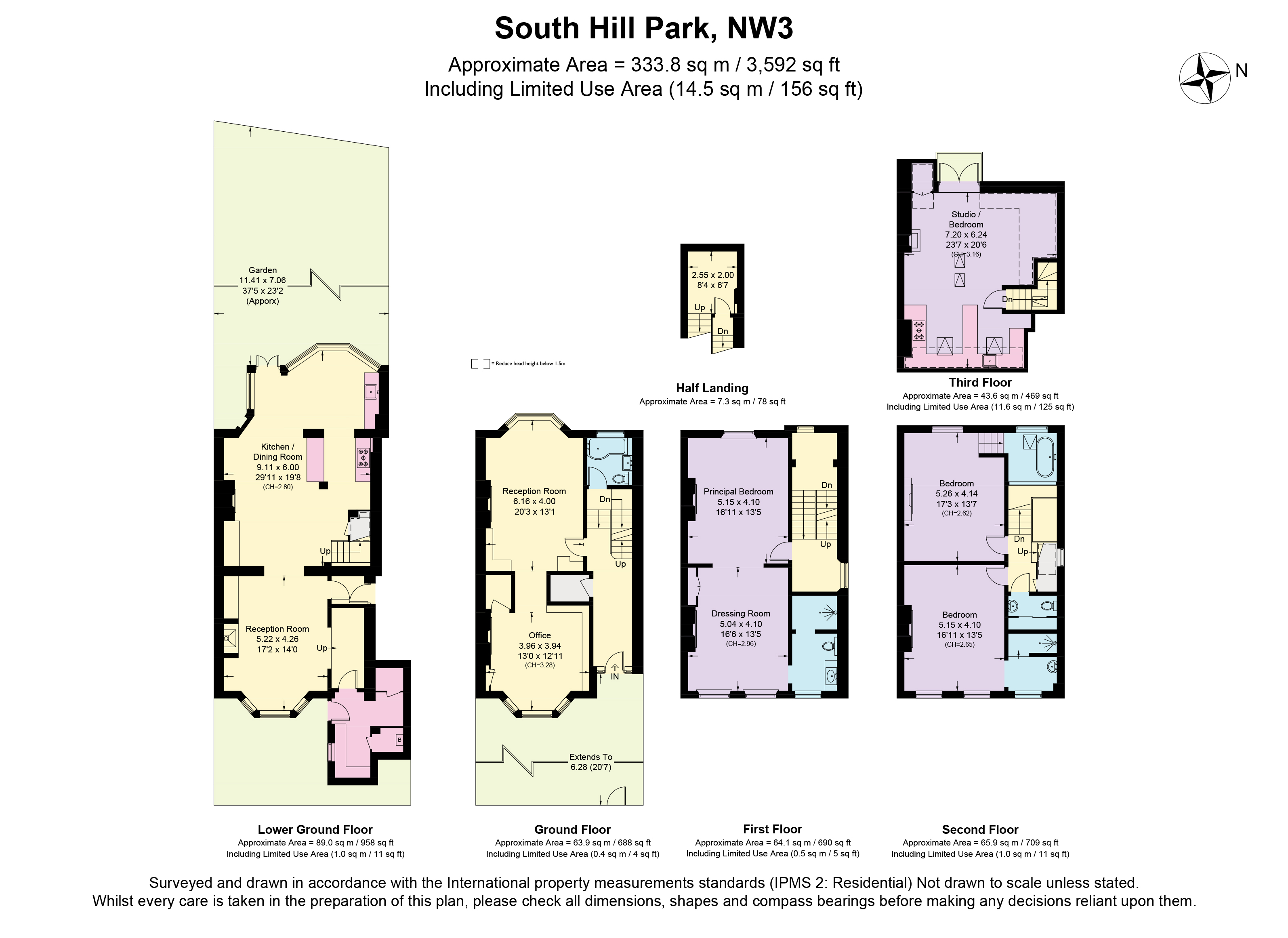 98, South Hill Park, London floorplan