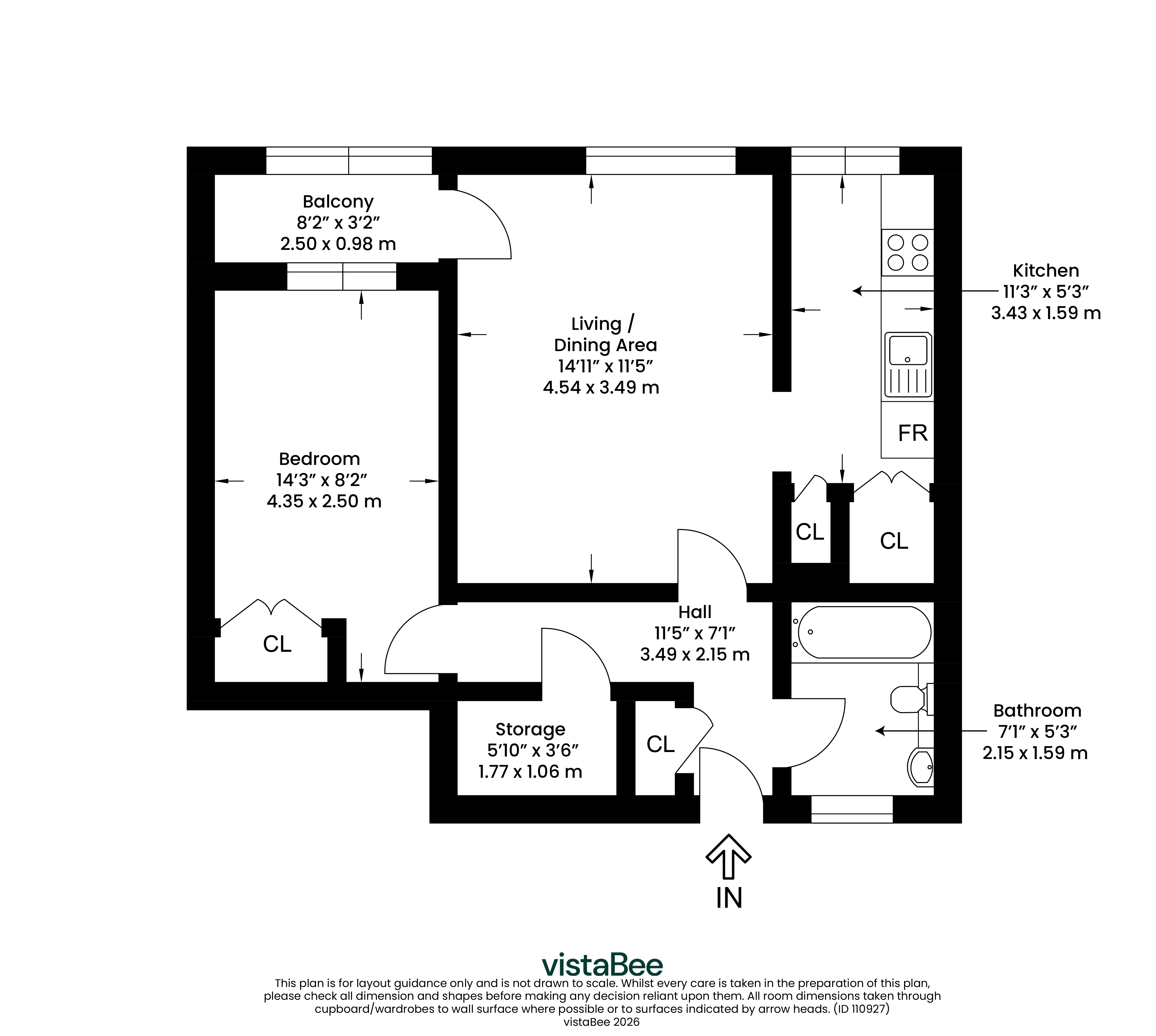 Flat 412, 20, Dundasvale Court, Glasgow City floorplan
