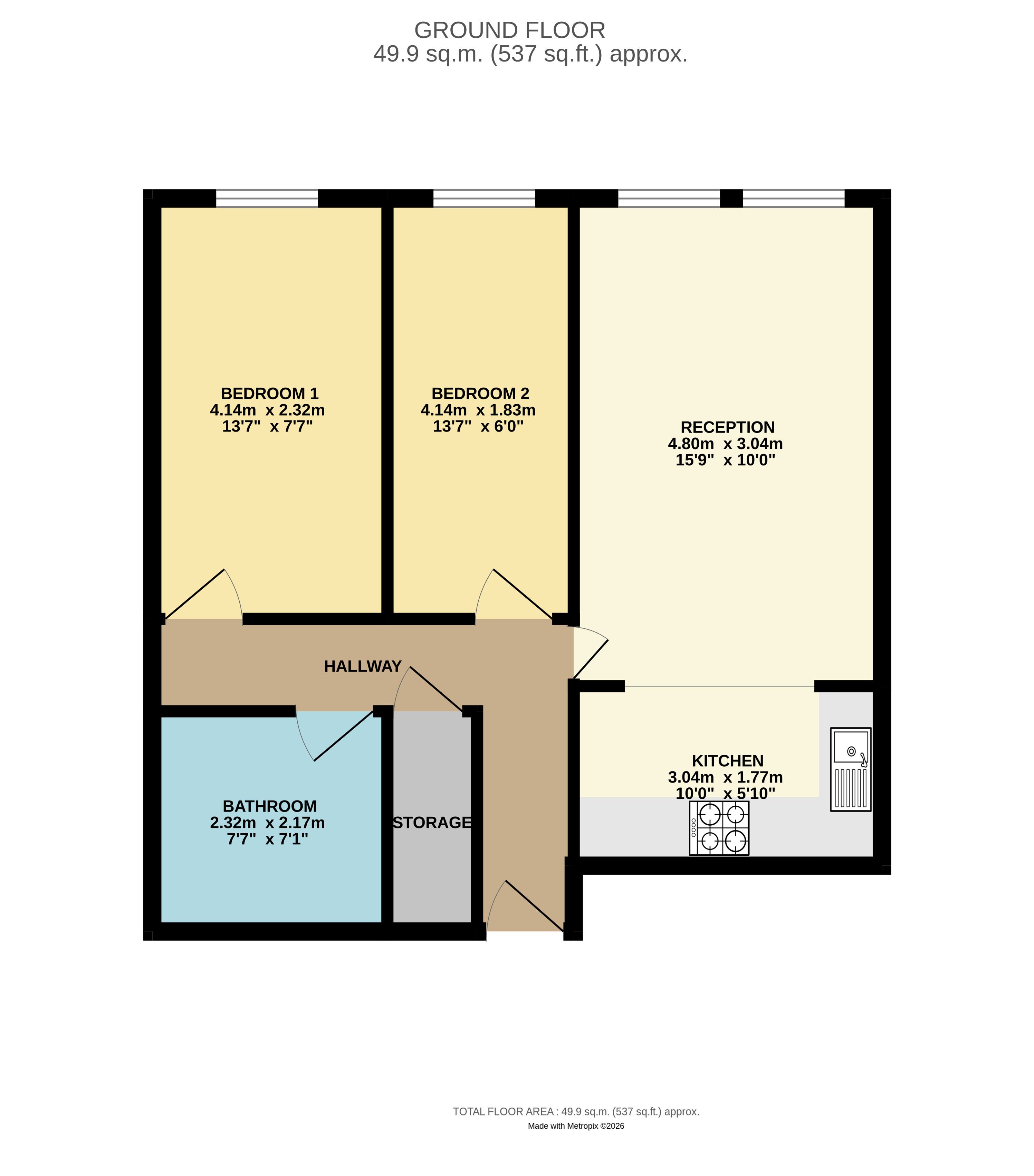 Flat 32 Denton Court,, Ashton Road, Manchester floorplan