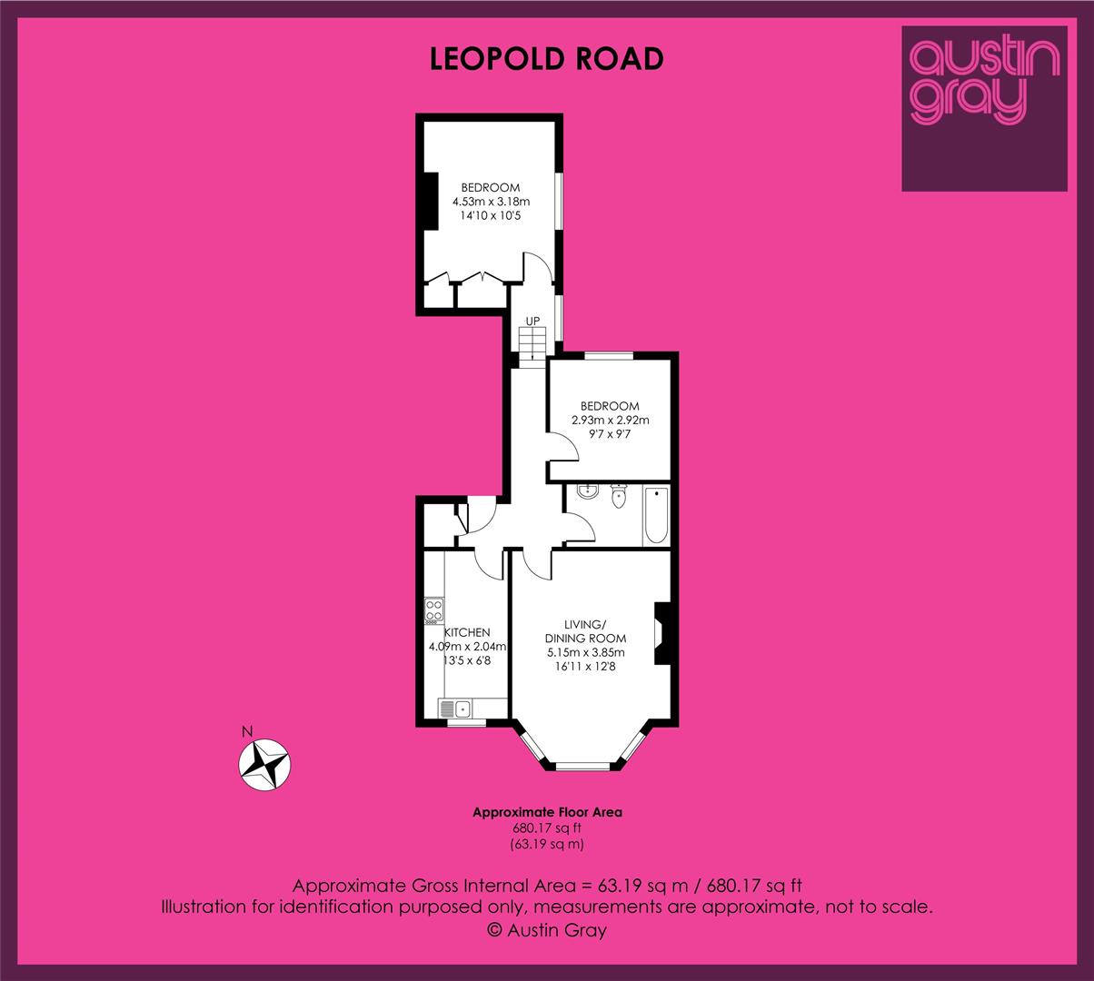 First Floor Flat, 5, Leopold Road, Brighton floorplan
