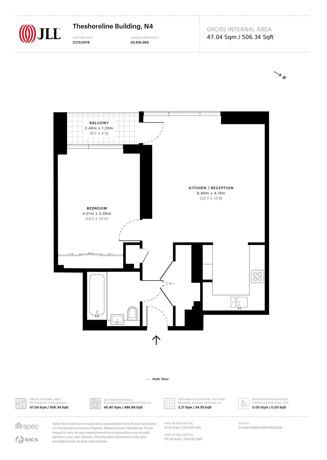 1 Bedrooms Flat to rent in The Shoreline Building, 42 Newnton Close, London N4