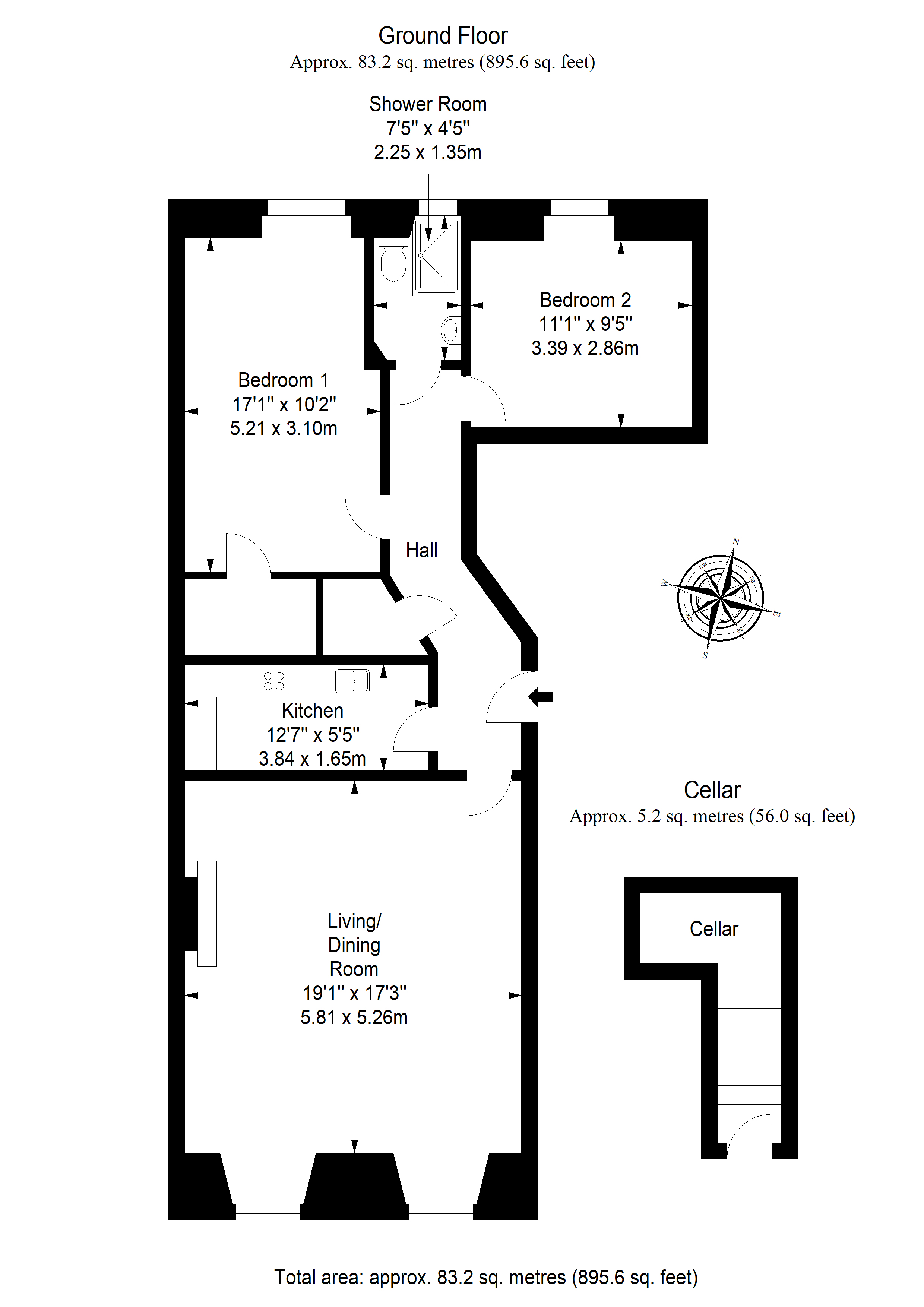 10/1, Great King Street, Edinburgh floorplan