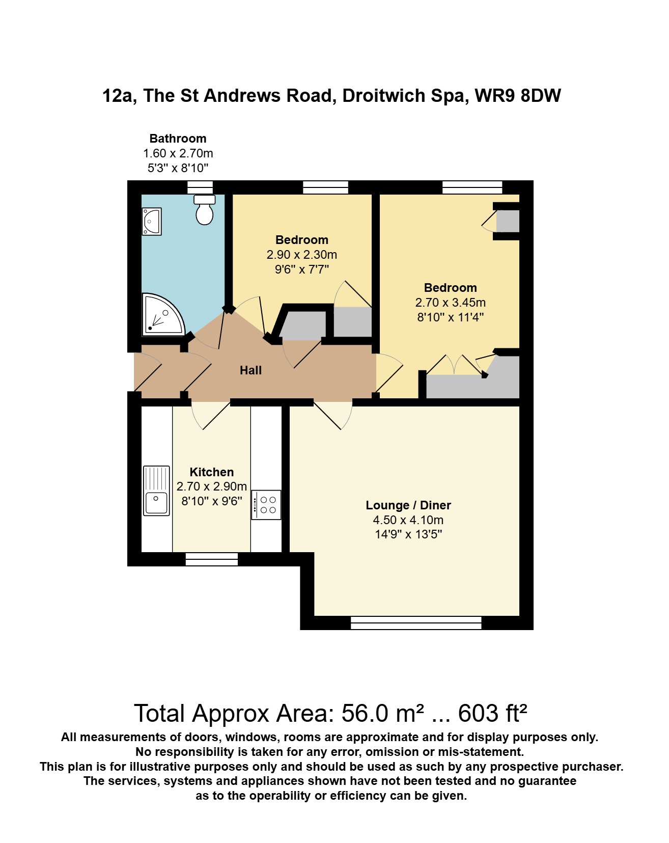 Flat 12A, The Worcestershire,, St. Andrews Road, Worcestershire floorplan