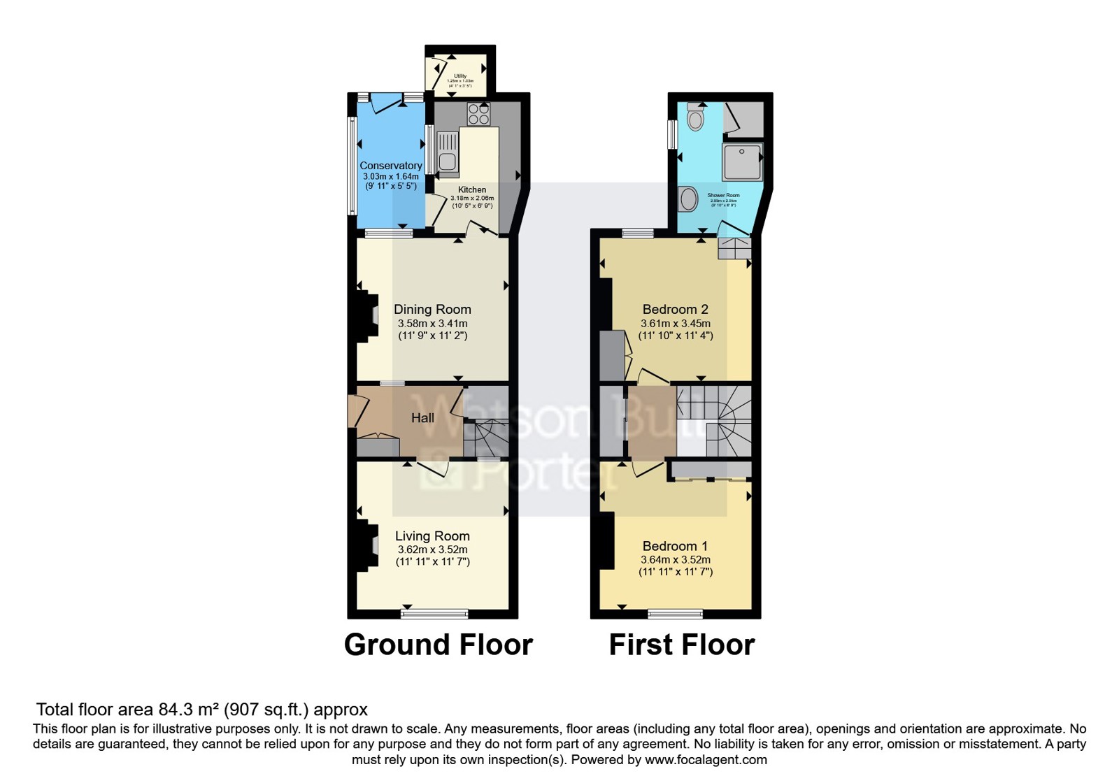 91, Monkton Street, Isle of Wight floorplan