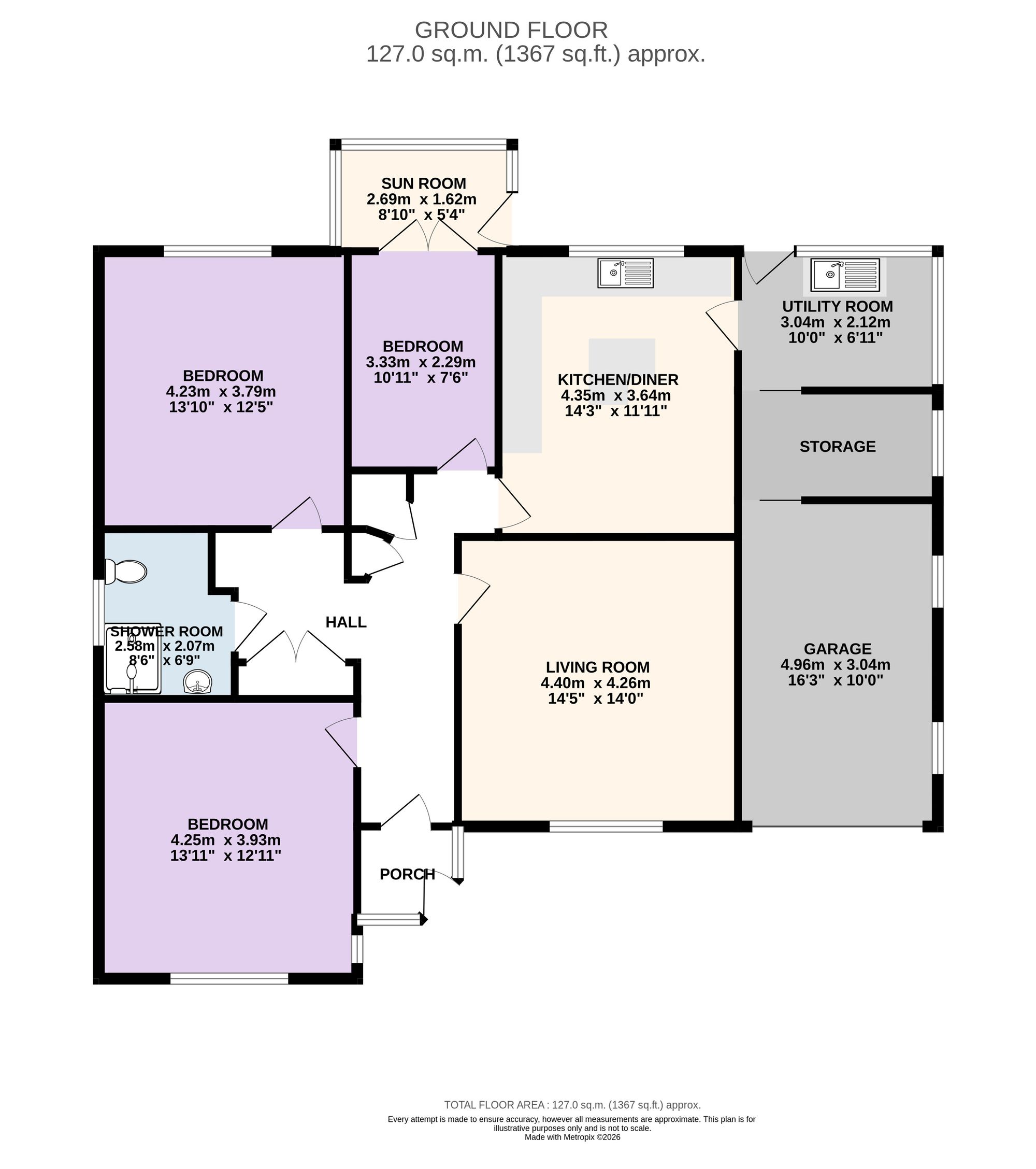 242 Preston Road, Preston floorplan