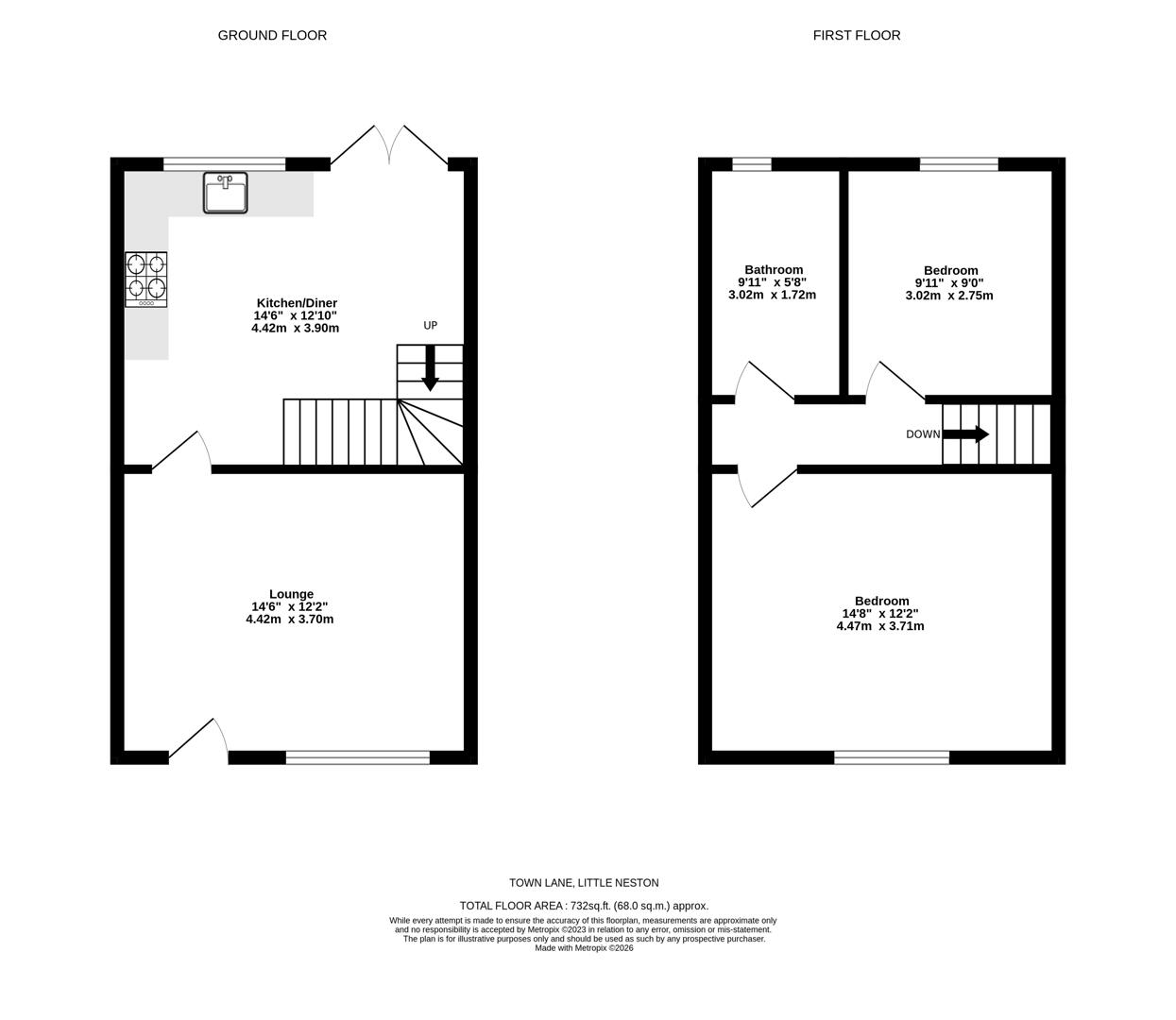 4, Town Lane, Neston floorplan