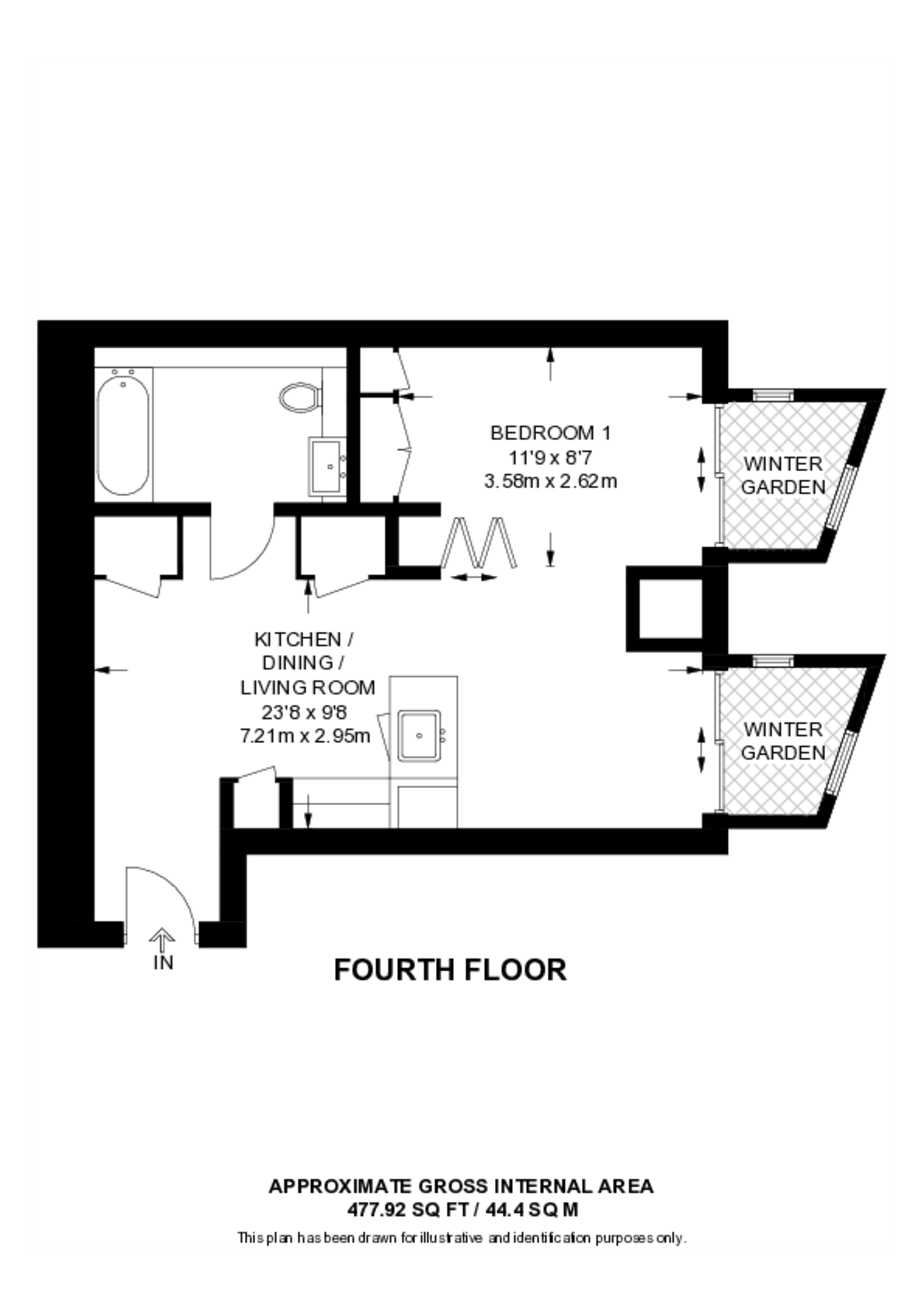 Damac Tower, Nine Elms floorplan