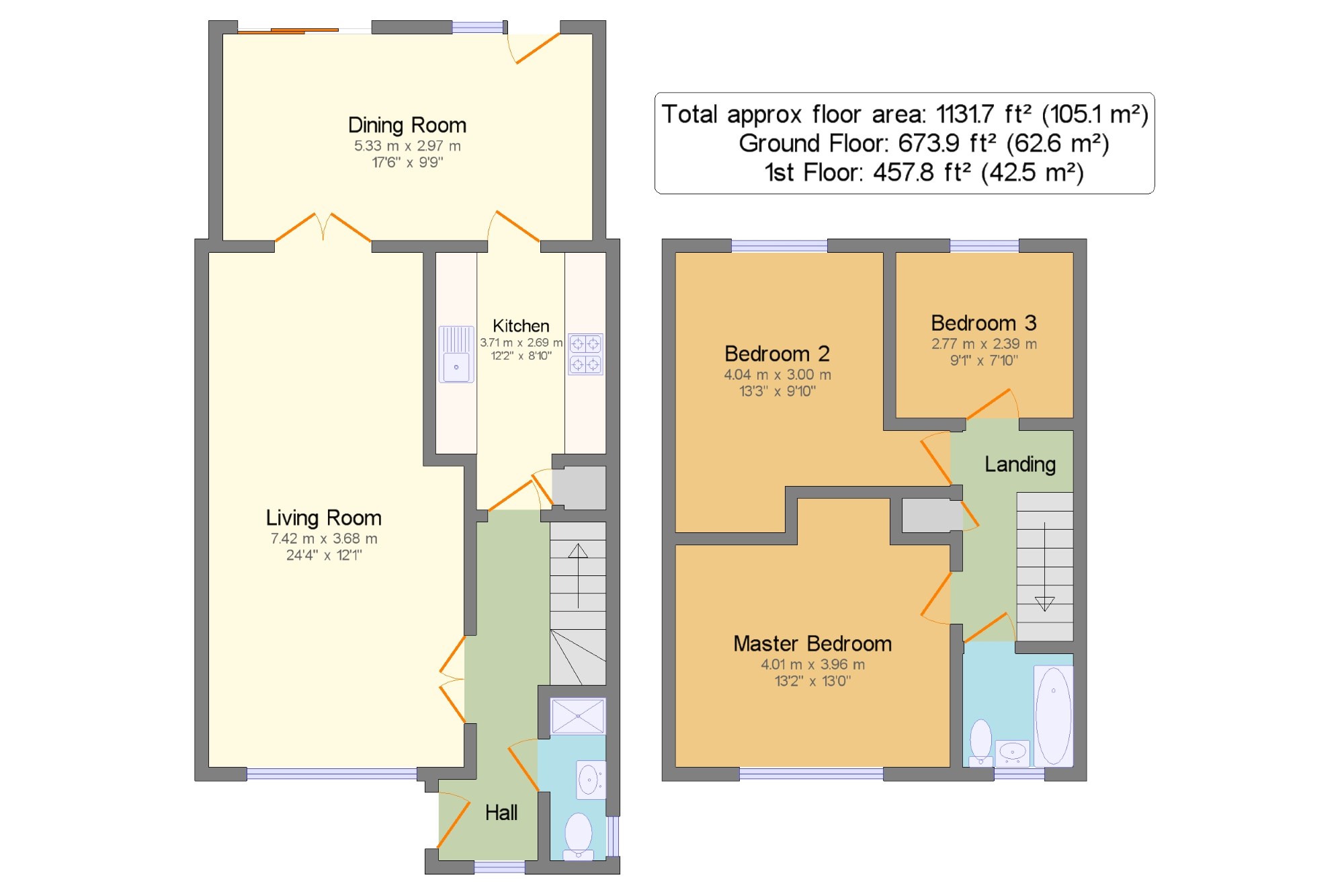 3 Bedrooms Terraced house for sale in Springfield, Chelmsford, Essex CM1