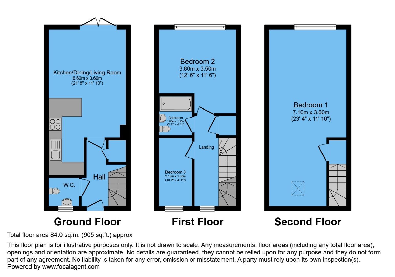 160, Staveley Road, Chesterfield floorplan