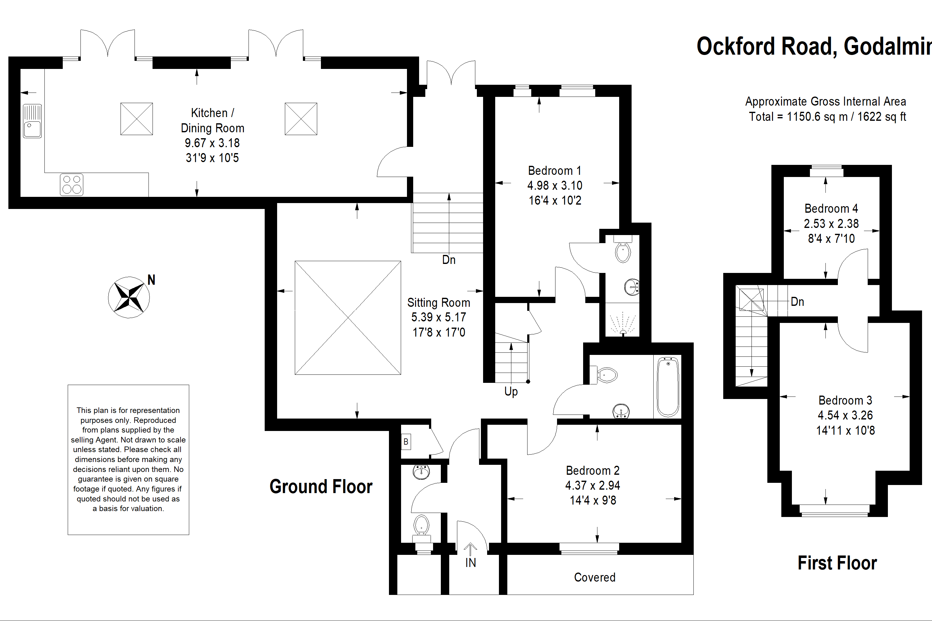 Ock View, 112, Ockford Road, Godalming floorplan