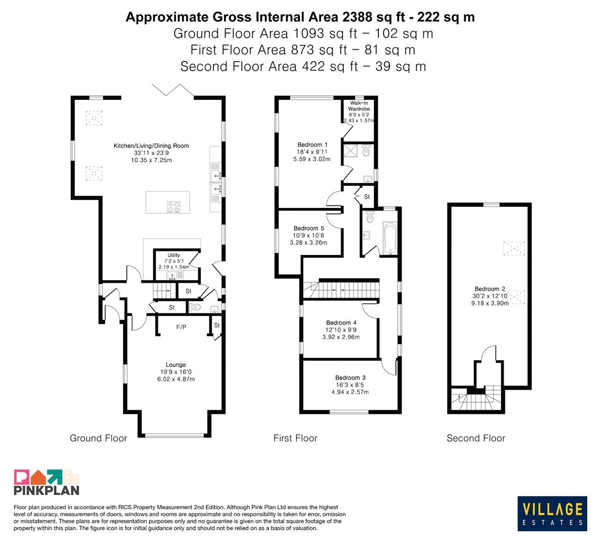Staunton Cottage, The Avenue, Radlett floorplan