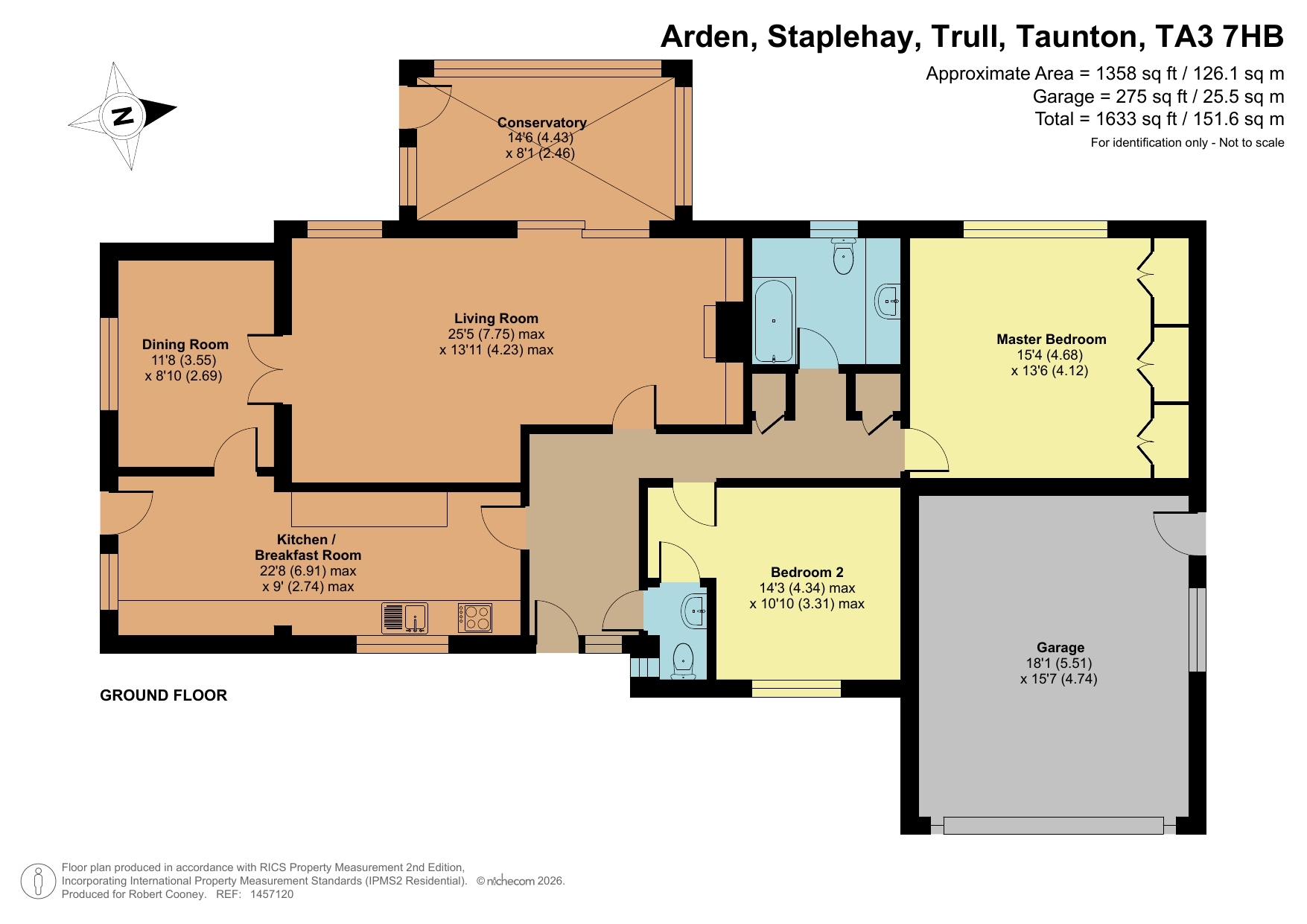 Arden, Taunton floorplan