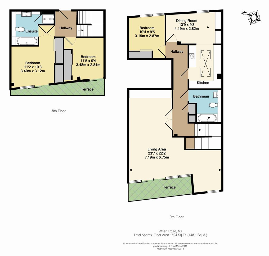 3 Bedrooms Flat for sale in Wharf Road, London N1