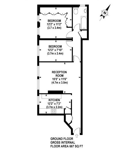 2 Bedrooms Flat to rent in Hanger Lane, Ealing W5