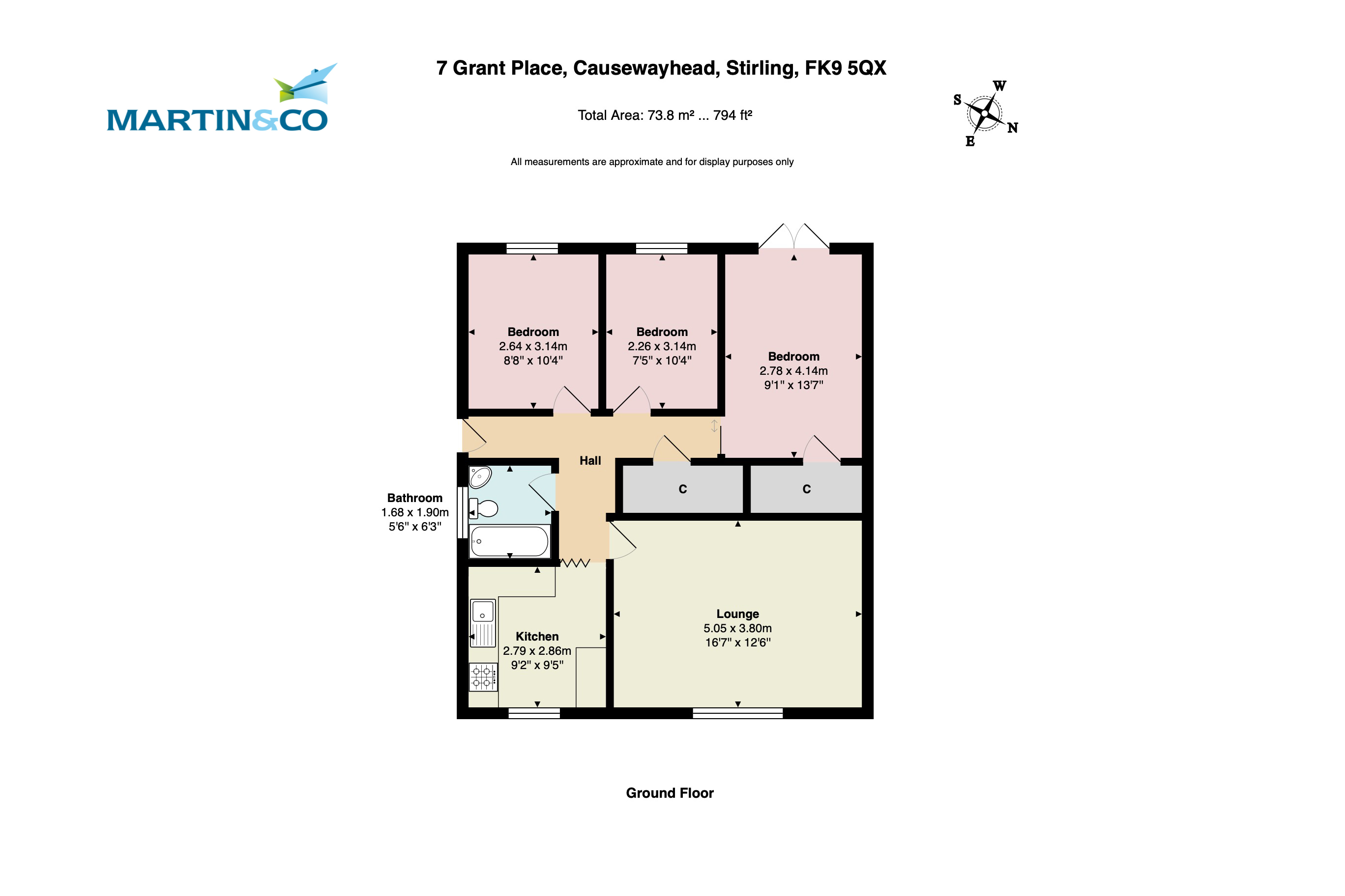 7, Grant Place, Stirling, Scotland floorplan