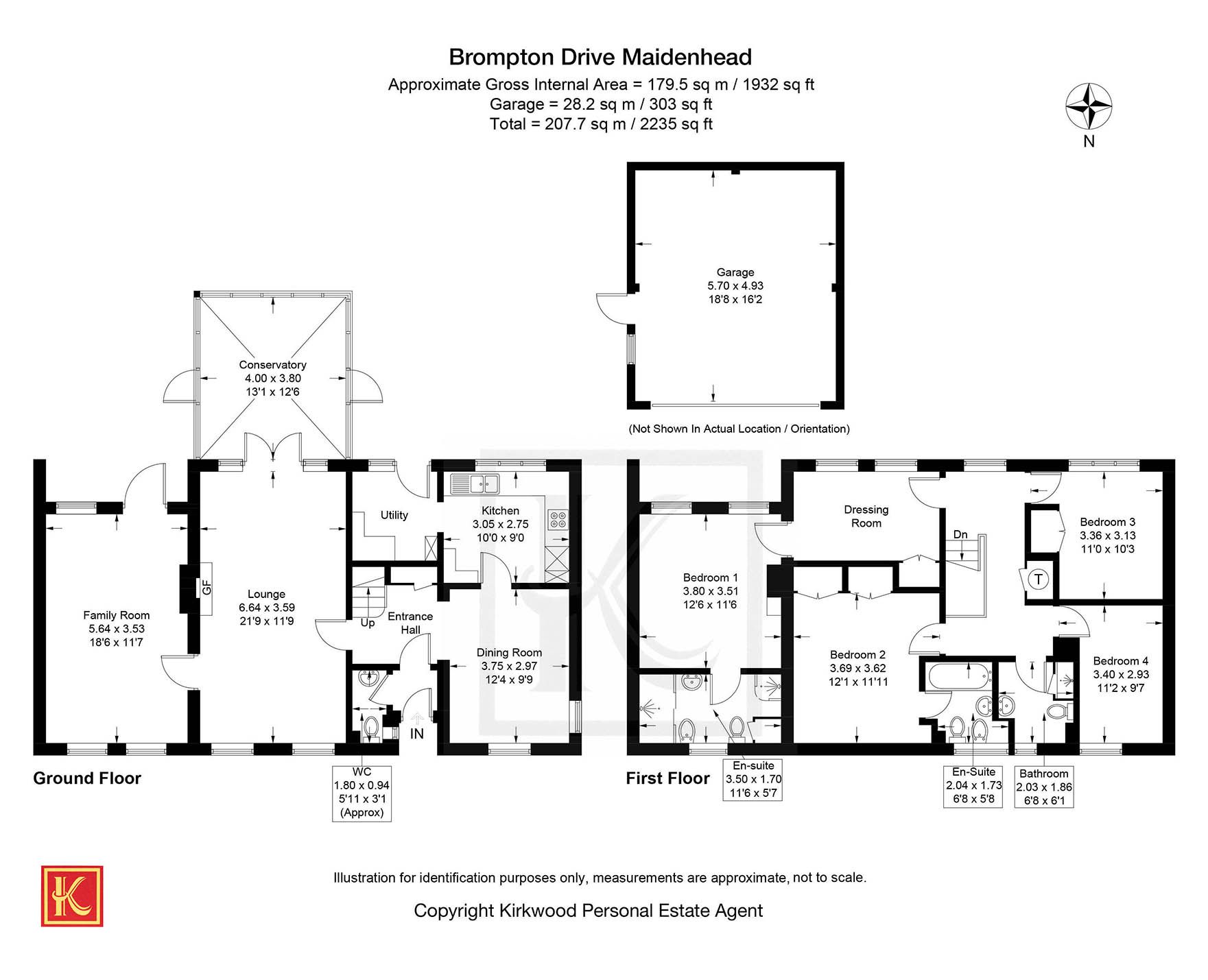 28 Brompton Drive, Maidenhead floorplan