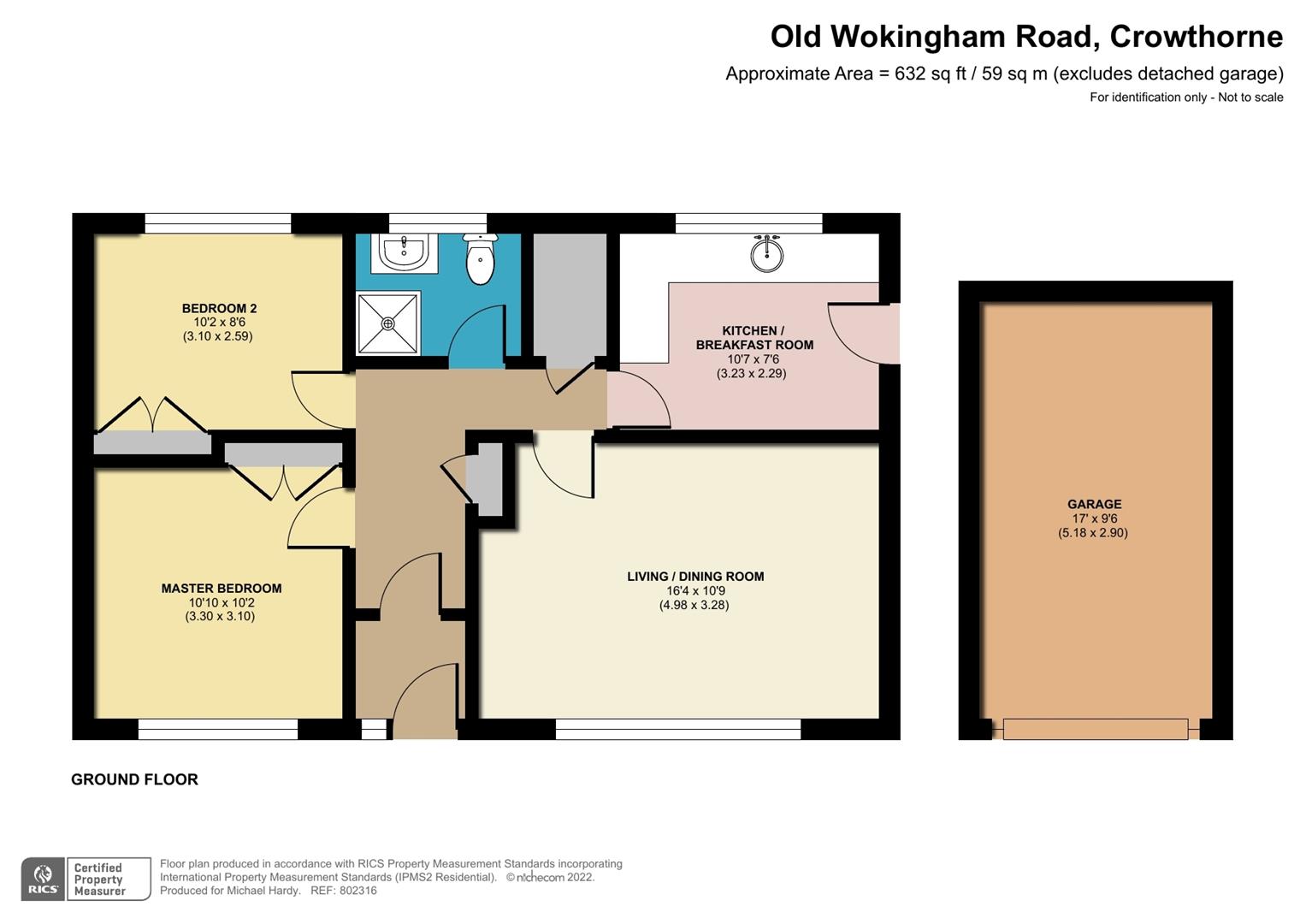 Old Wokingham Road, Crowthorne, Berkshire RG45, 2 bedroom detached
